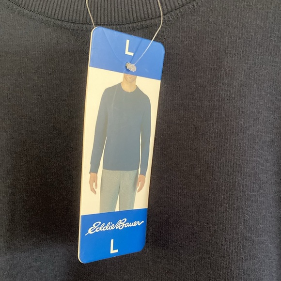 NWT Eddie Bauer Coral Fleece Lined Sweatshirt Size Large - Picture 3 of 7